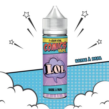 e liquide barbe a papa lol 50 ml comics vape