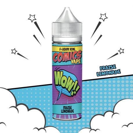 e liquide fraise limonade wow 50 ml comics vape
