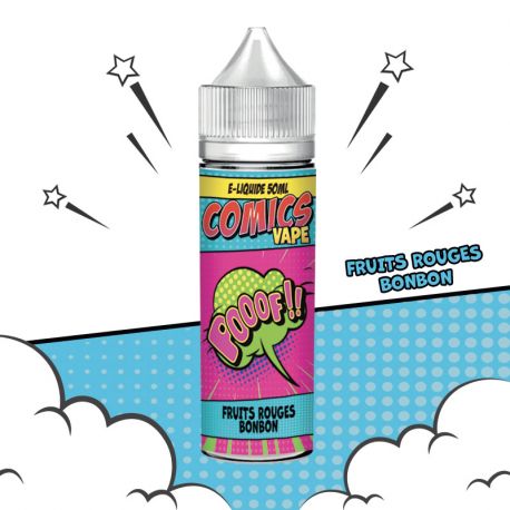 e liquide fruits rouges bonbon 50 ml comics vape