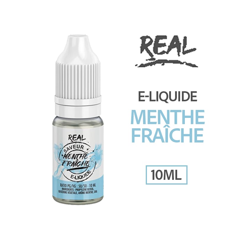 Eliquide real 10ml menthe fraiche