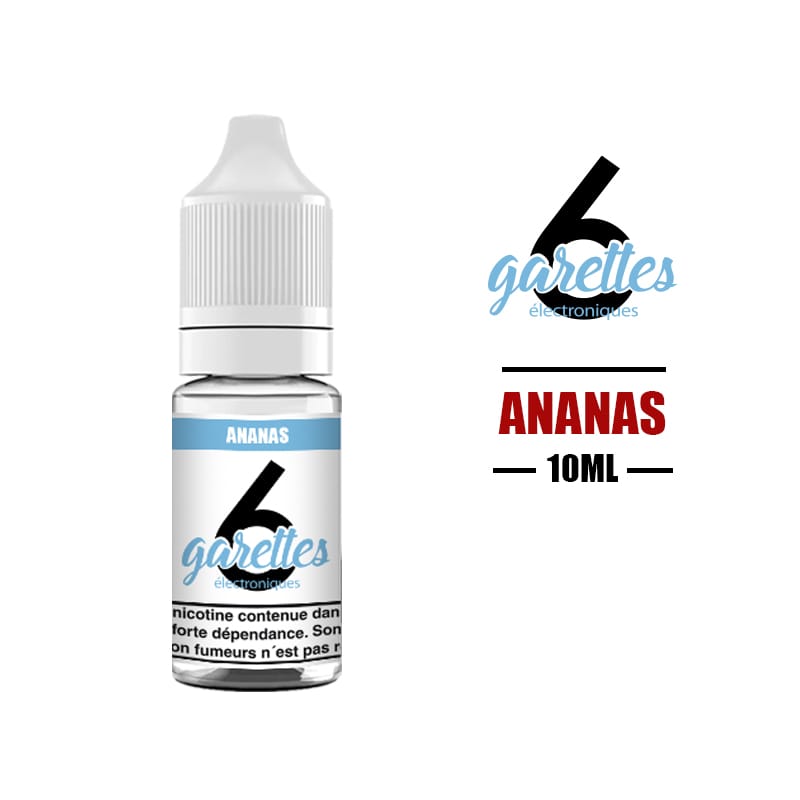 eliquide 6garettes 10ml ananas