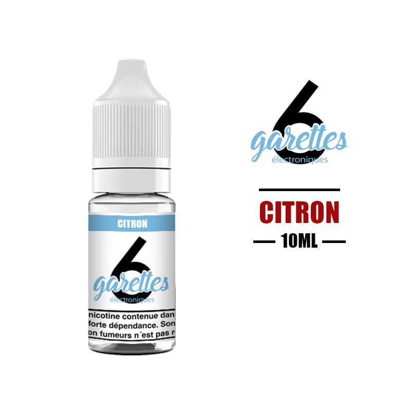 eliquide 6garettes 10ml citron