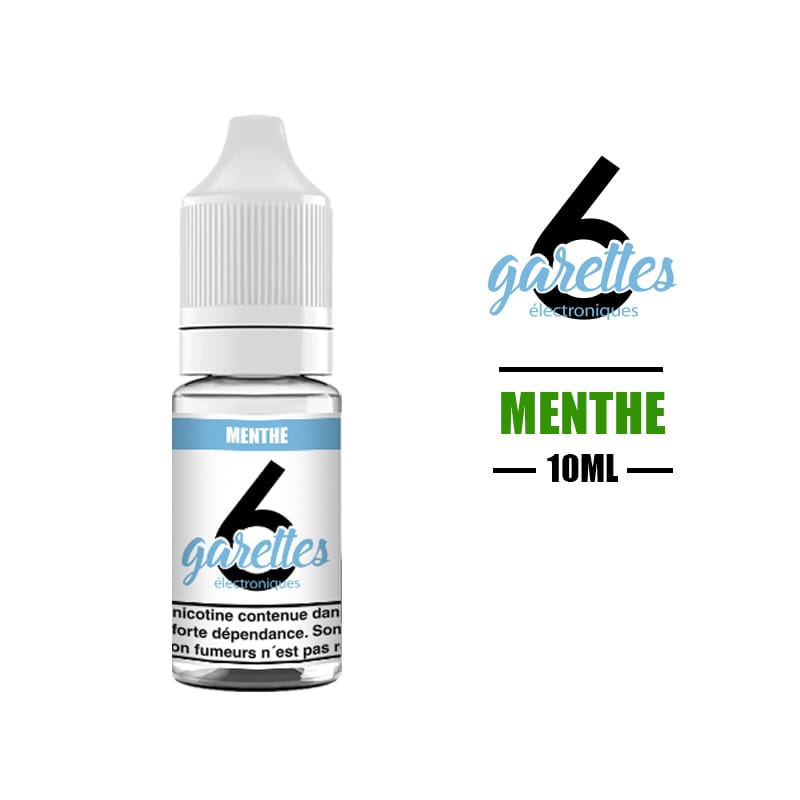 eliquide 6garettes 10ml menthe