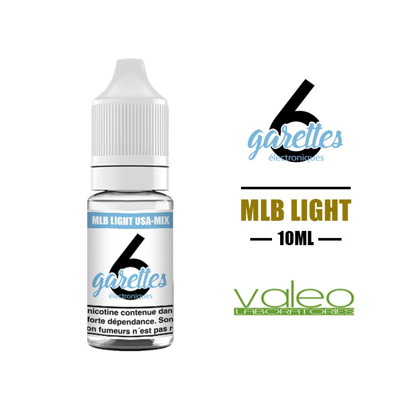 eliquide 6garettes 10ml mlb light