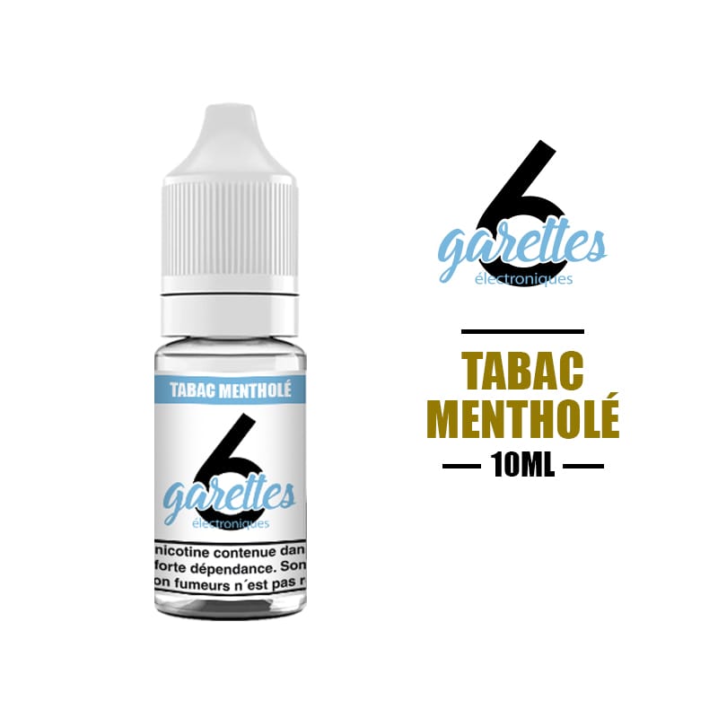eliquide 6garettes 10ml tabac menthol