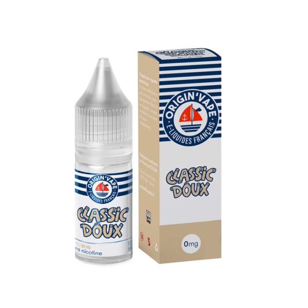 Eliquide origin vape 10ml classic doux