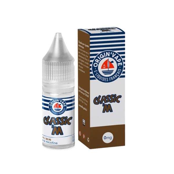Eliquide origin vape 10ml classic m