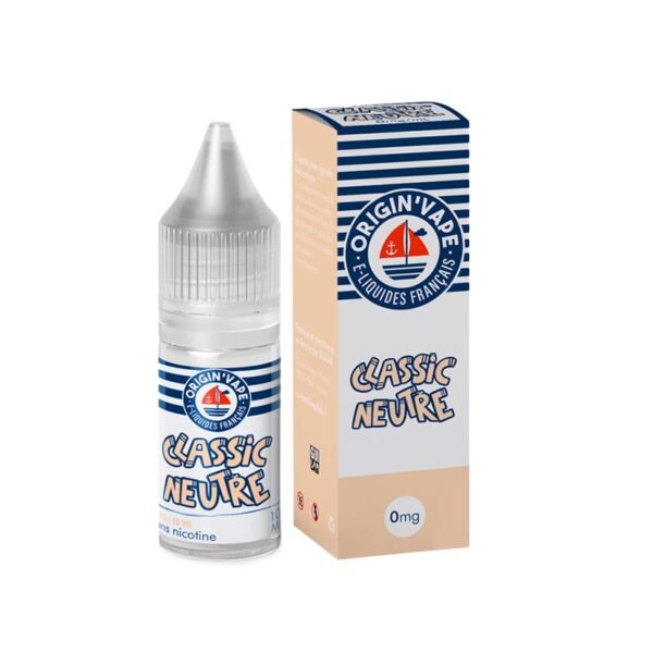 Eliquide origin vape 10ml classic neutre