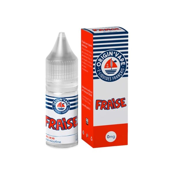 Eliquide origin vape 10ml fraise