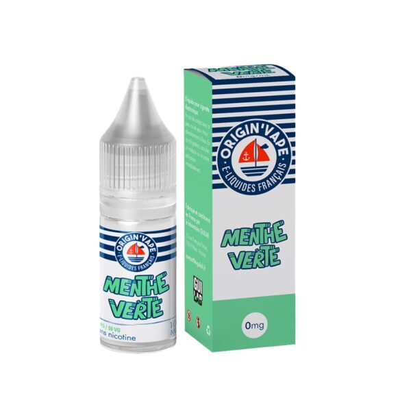 Eliquide origin vape 10ml menthe verte