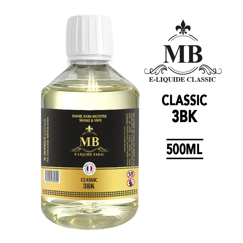 E-liquide 500ml Classic Tribeca (3BK) - MB