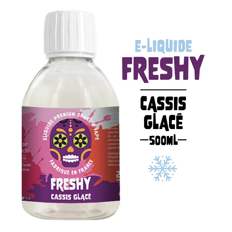 E-liquide 500ml Cassis glacé - Freshy