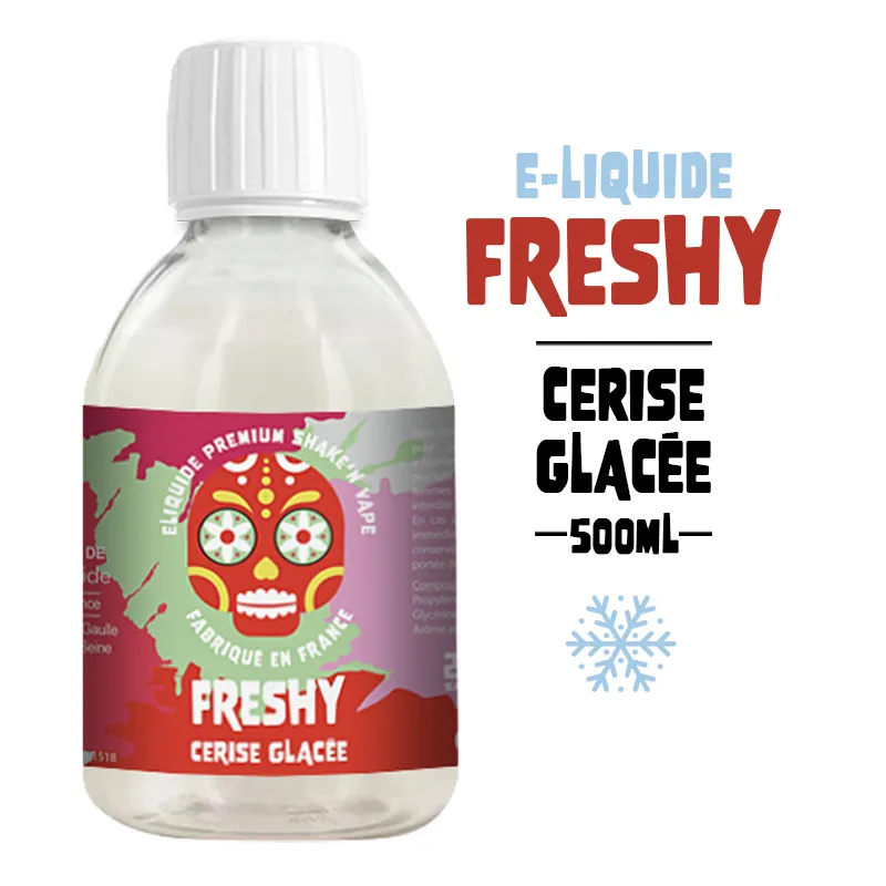 E-liquide 500ml cerise glacée - Freshy