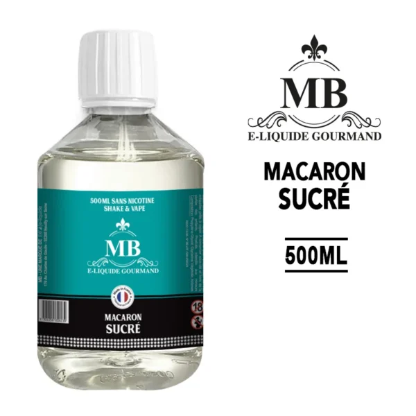 E-liquide 500ml Macaron sucré - MB