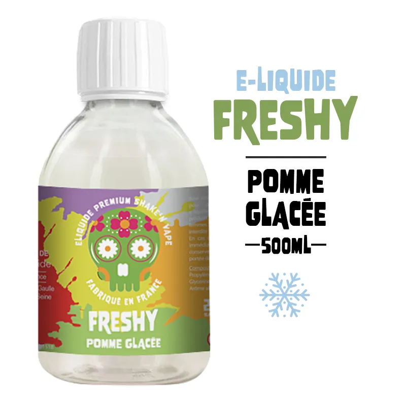E-liquide 500ml Pomme glacée