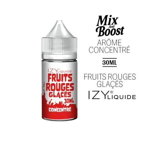arome concentre 30ml fruits rouges glaces izy