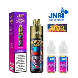 puff jnr rechargeable joker 24k Dragon Noir Glacé