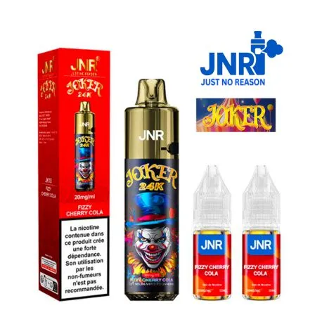 puff jnr rechargeable joker 24k Cola Cerise Pétillant