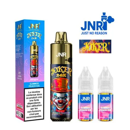 puff jnr rechargeable joker 24k Pêche d'Été Glacée