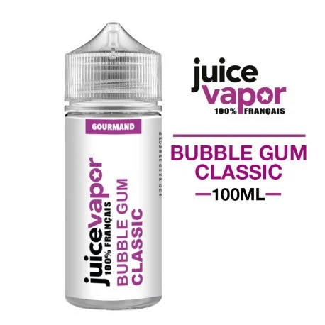E-liquide Bubble Gum Classic 100ml Juice Vapor
