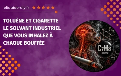 Toluène et cigarette, le solvant industriel que vous inhalez à chaque bouffée